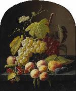 Severin Roesen, A Still Life with Grapes